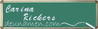 Carina Rickers Visitenkarte